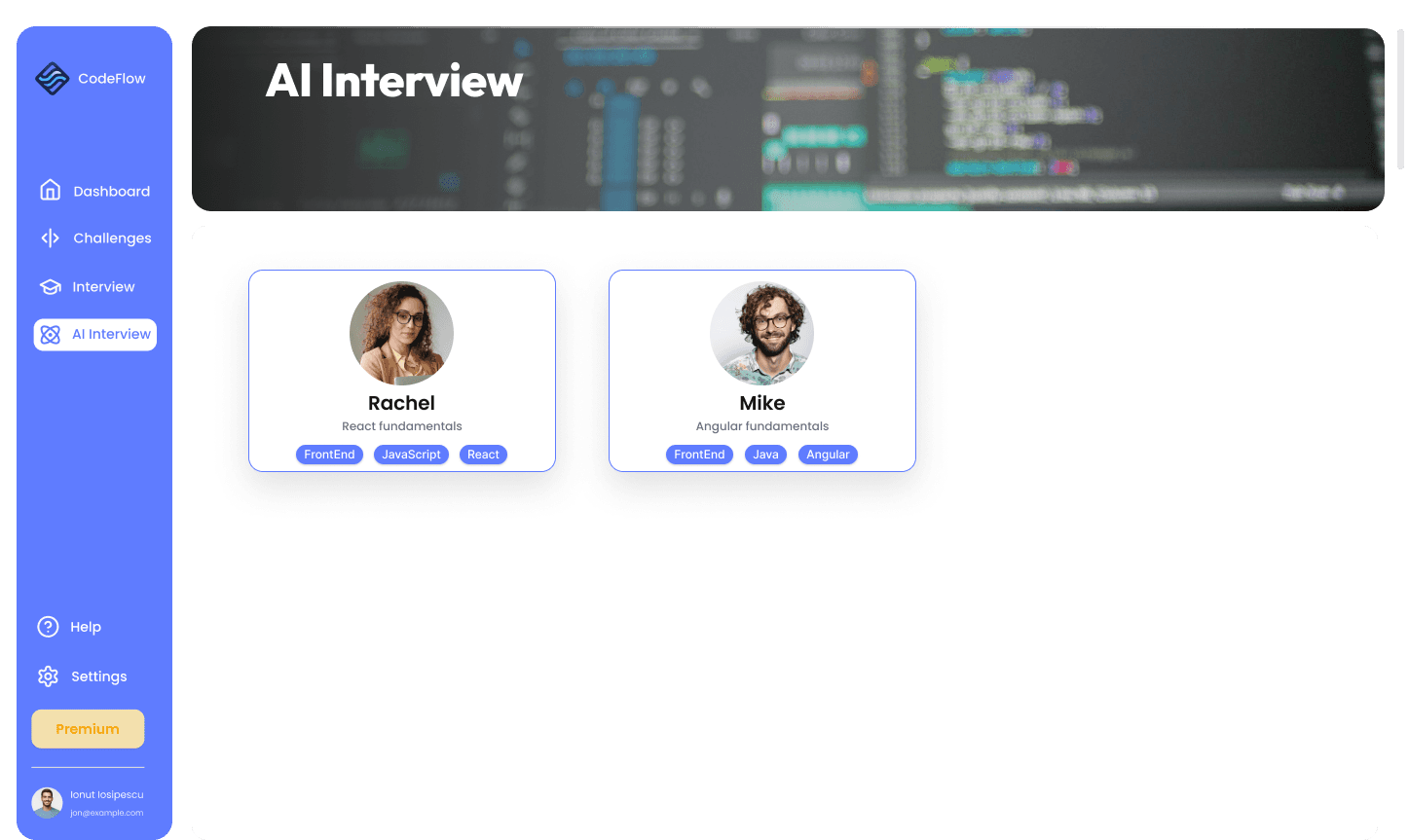 CodeForger's composure training features
